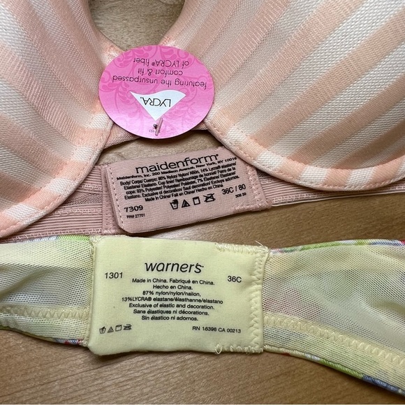 NWT bra lot Maidenfor and Warners size 36C - Picture 3 of 4
